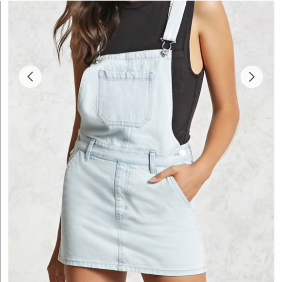 Forever 21 Dresses & Skirts - Forever 21 Denim Overall Mini Dress